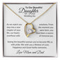 To Daughter on Wedding Day From Parents | As I Watch You Step | Forever Love Necklace