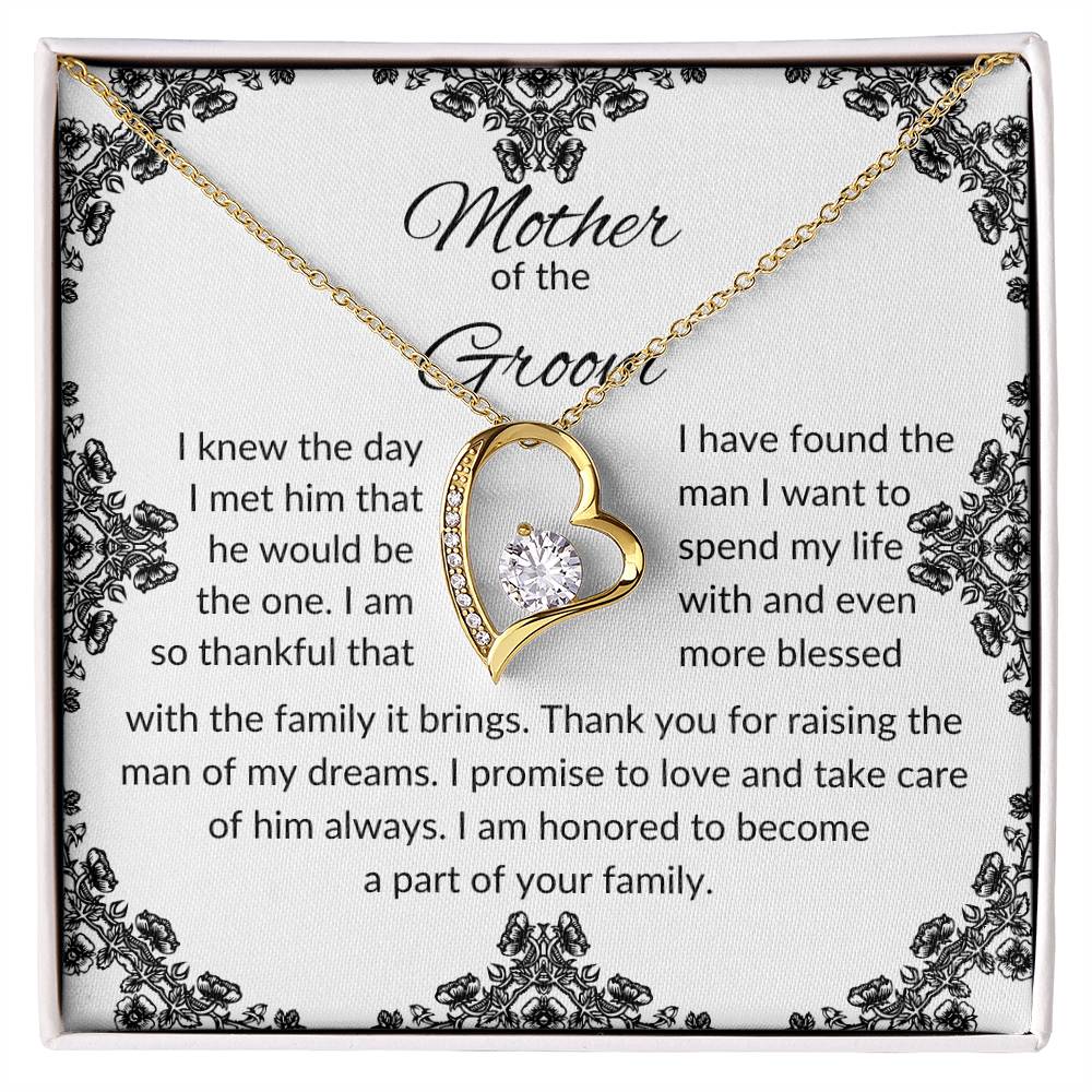 To Mother of the Groom | I Knew The Day | Forever Love Necklace