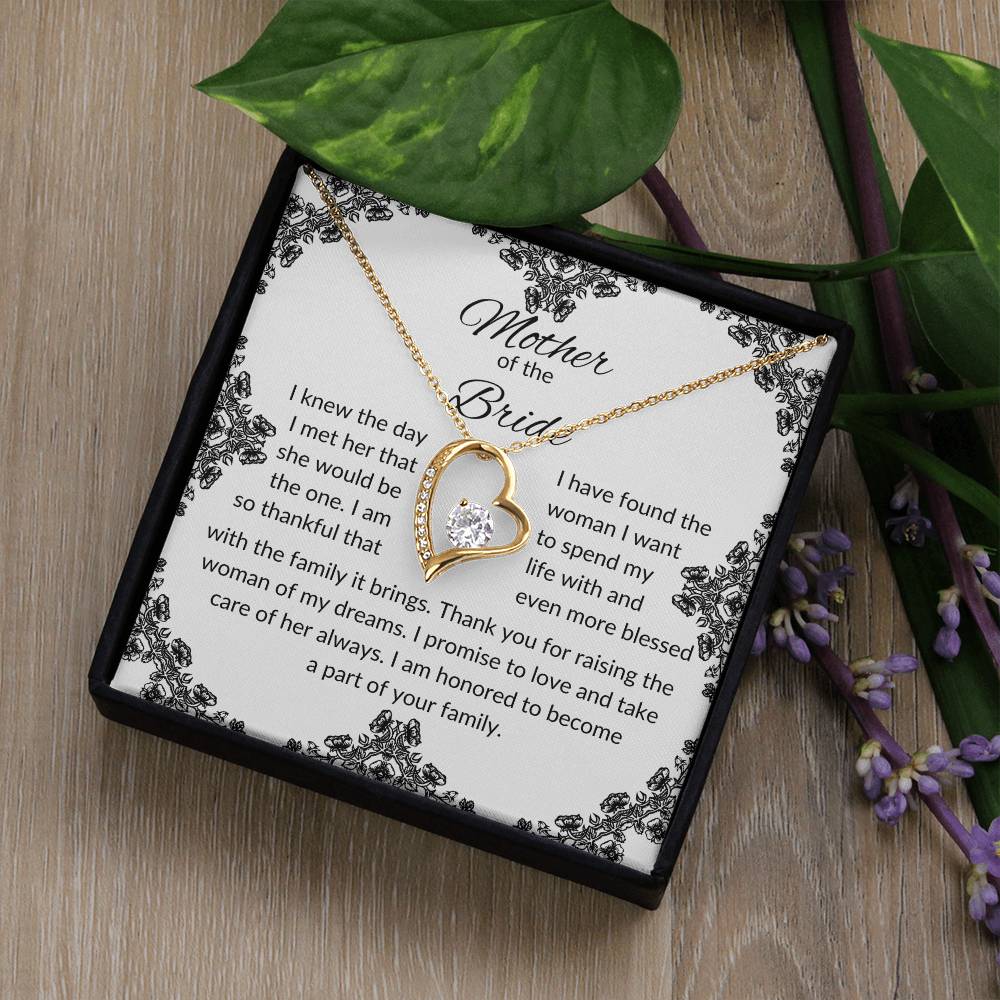 To Mother of the Bride | I Knew The Day | Forever Love Necklace