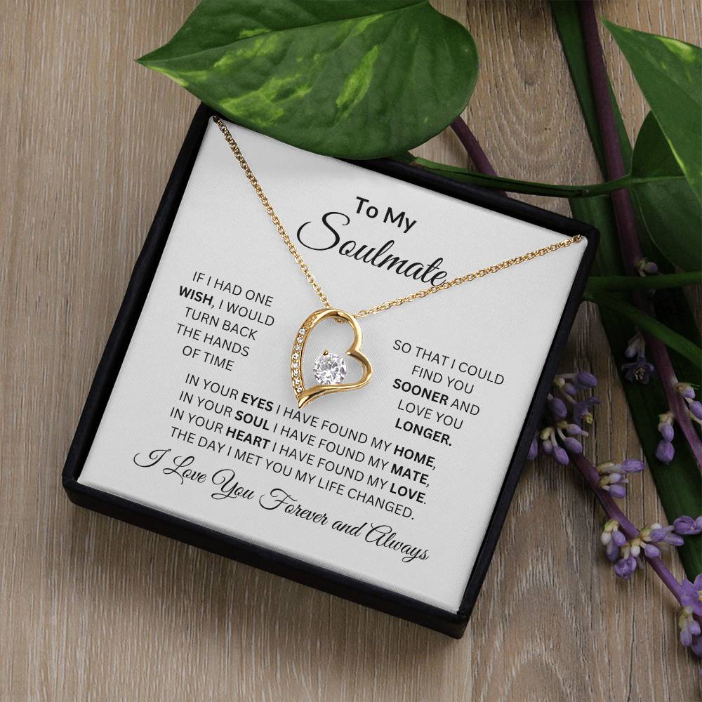 To My Soulmate | If I Had One Wish | Forever Love Necklace