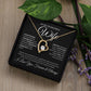 To My Incredible Wife I Acknowledge Your Sacrifices | Forever Love Necklace