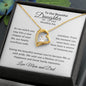To Daughter on Wedding Day From Parents | As I Watch You Step | Forever Love Necklace