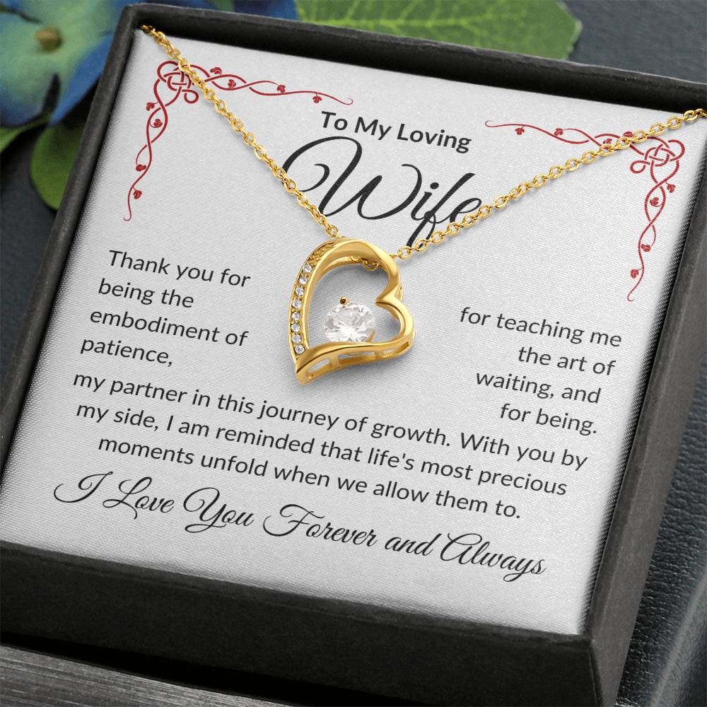 To My Loving Wife | Thank You Patience | Forever Love Necklace