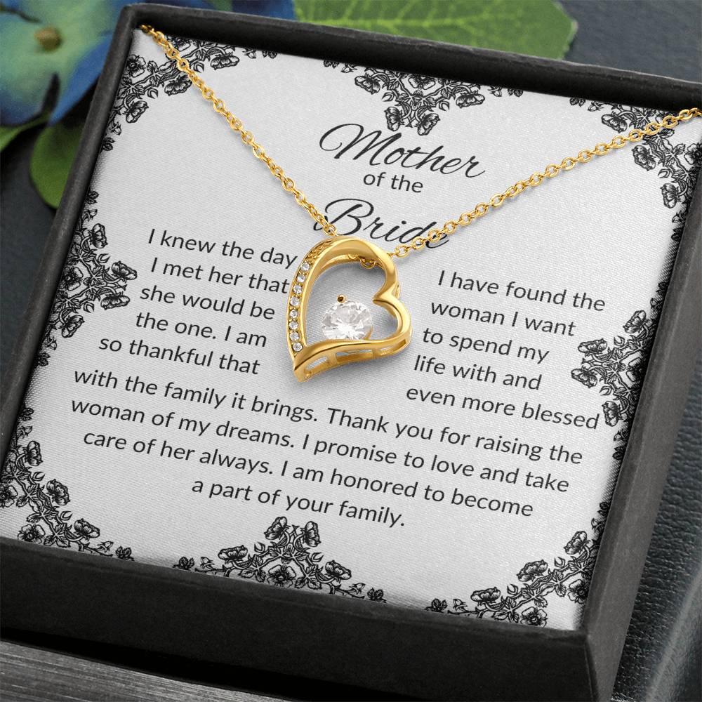 To Mother of the Bride | I Knew The Day | Forever Love Necklace