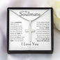 To My Soulmate I Have Completely Fallen For You | Artisian Stainless Steel Cross Necklace
