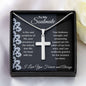To My Soulmate | In The Vast Symphony of Life | Stainless Steel Cross Necklace