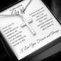 To My Loving Wife | Thank You Patience | Stainless Cross Necklace