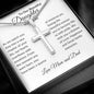 To Daughter on Wedding Day From Parents | As I Watch You Step | Stainless Cross Necklace