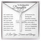 To Daughter on Wedding Day | As I Watch You Step | Stainless Cross Necklace