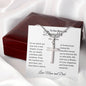 To Daughter on Wedding Day From Parents | As I Watch You Step | Stainless Cross Necklace