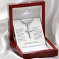 To Daughter on Wedding Day From Parents | As I Watch You Step | Stainless Cross Necklace
