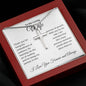 To My Loving Wife | Thank You Patience | Stainless Cross Necklace