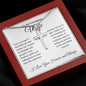 To My Courageous Wife | Your Courage is Bold Ink | Stainless Cross Necklace