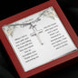 To Best Mother In Law From Her | When I Fell In Love |  Stainless Steel Cross Necklace