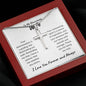 To My Remarkable Wife | Your Determination | Stainless Cross Necklace