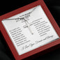 To Daughter on Wedding Day | As I Watch You Step | Stainless Cross Necklace