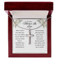 To Best Mother In Law From Her | When I Fell In Love |  Stainless Steel Cross Necklace