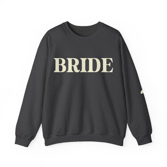 Personalized Bride With Initials Crewneck Sweatshirt